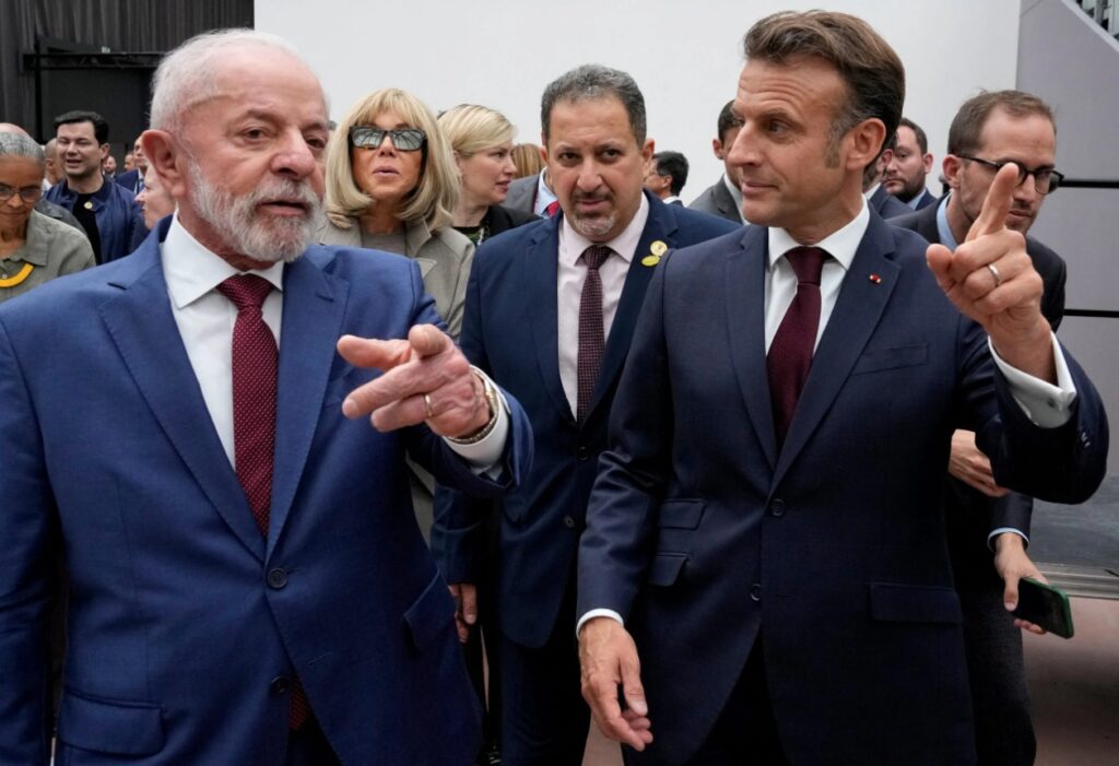 Lula e Macron Mercosul